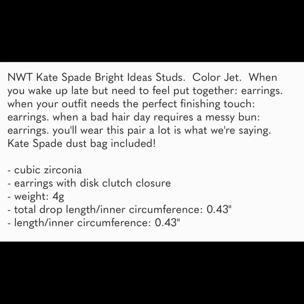 NWT Kate Spade Bright Ideas Earrings - Picture 7 of 7